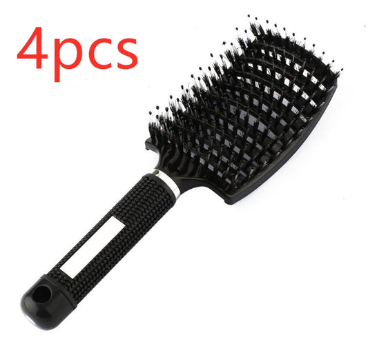 Hairbrush Anti Klit Brushy Haarborstel Women Detangler Hair Brush Bristle Nylon Scalp Massage Teaser Hair Brush Comb
