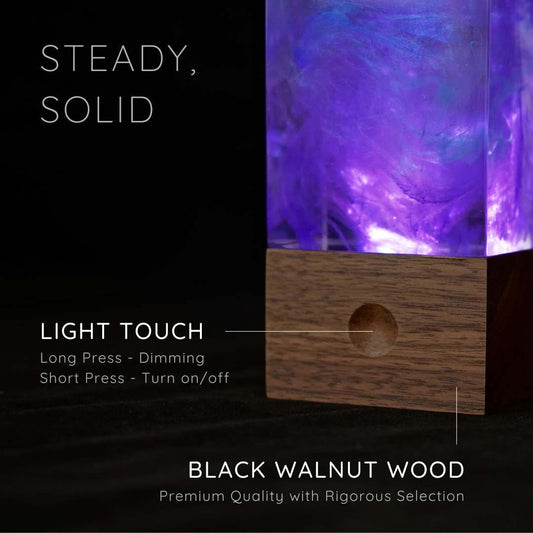 Galaxy Cube - Purple Handcrafted Ambient Lamp