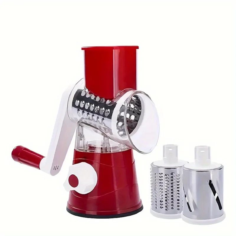 1pc Highly efficient and versatile Vegetable and Fruit Slicer Grater - benchtop drum cutter with drum design for fast, even shre 【free shipping】