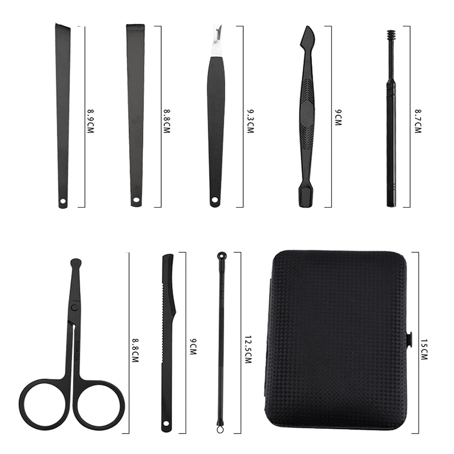 18-Piece Nail Clippers Trimming Tool Set Manicure Set Pedicure Kit Nail Clippers  Professional
