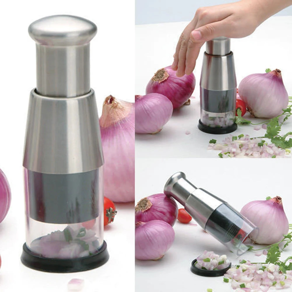 Stainless Steel Manual Hand Chopper Kitchen Tools Vegetable Chopper Mini Garlic Mincer for Veggie Onion Garlic【free shipping】