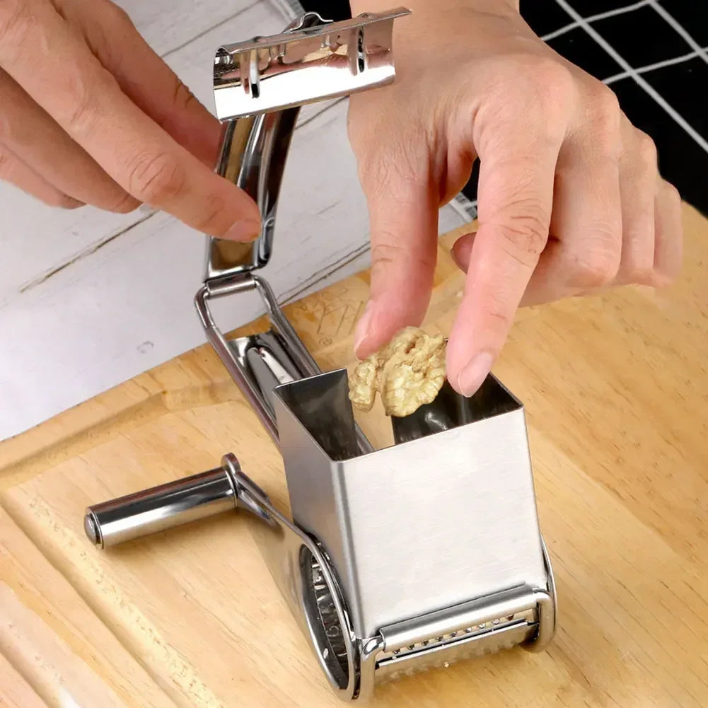 Rotary Cylinders Stainless Steel Cheese Grater Vegetable Cutter Slicer Shredder【free shipping】