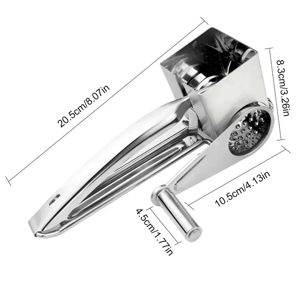 Rotary Cylinders Stainless Steel Cheese Grater Vegetable Cutter Slicer Shredder【free shipping】