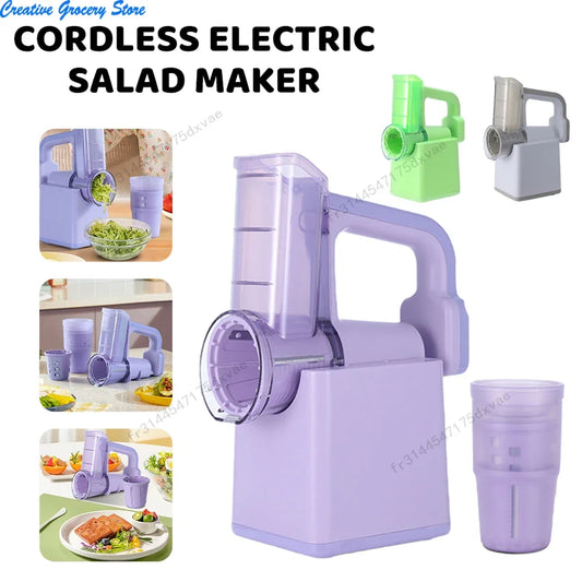 Multifunctional Electric Roller Vegetable Cutter Cheese Shredder Slicer Shredded Ice Cutter Kitchen Gadgets 【free shipping】