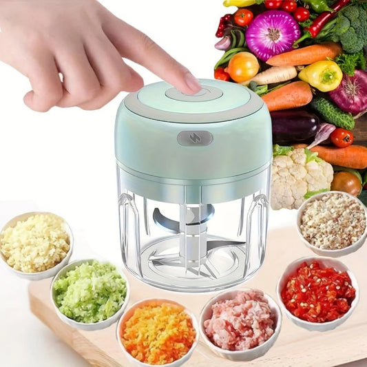Electric Mini Garlic Chopper,100/250ML Food Chopper Garlic Mincer USB Garlic Chopper,Chili Chopper,Portable Small Food Processor【free shipping】