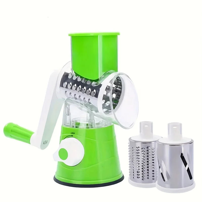 1pc Highly efficient and versatile Vegetable and Fruit Slicer Grater - benchtop drum cutter with drum design for fast, even shre 【free shipping】