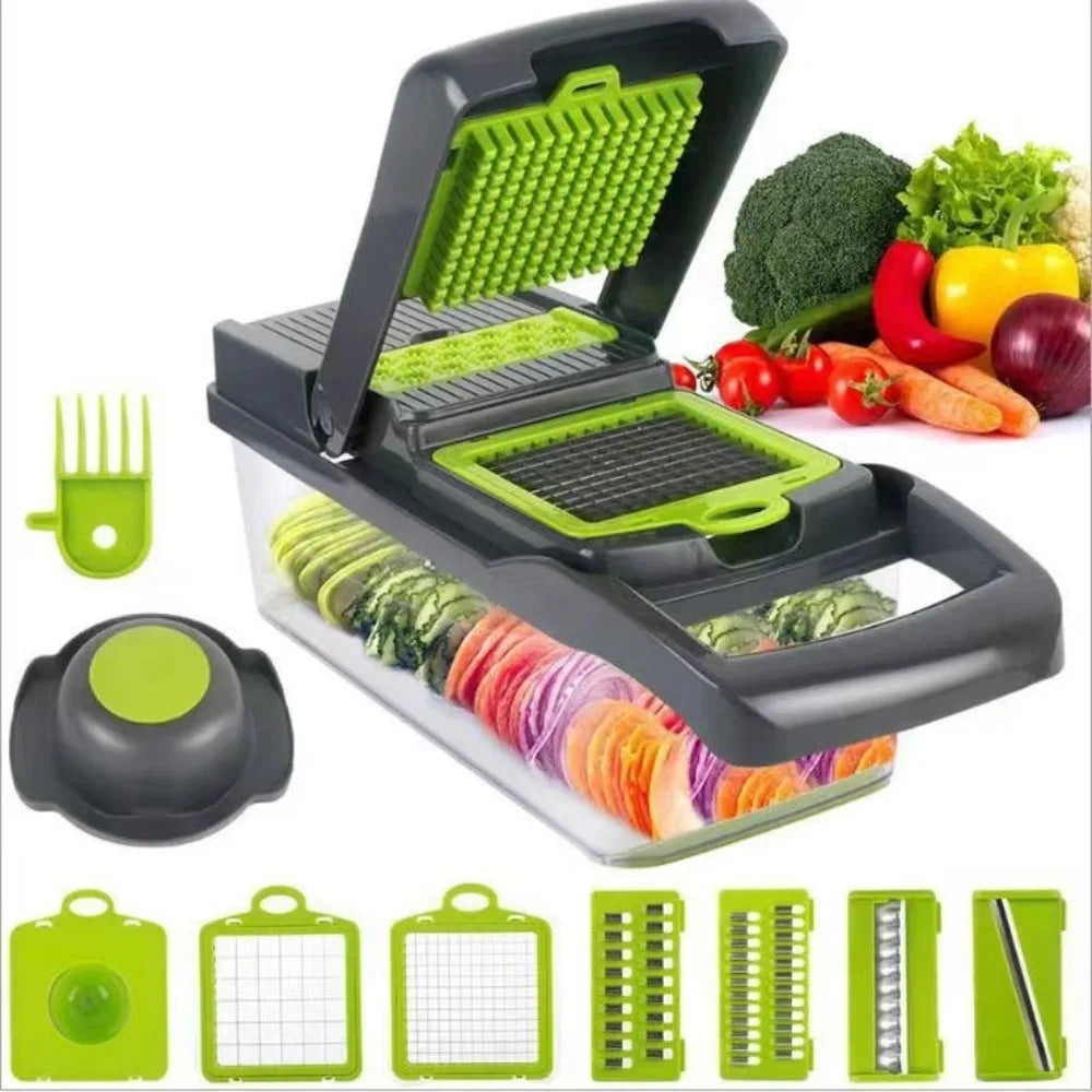 Multi-functional vegetable cutter, kitchen household, potato shreds, shredded and diced, radish grater, slicer 【free shipping】