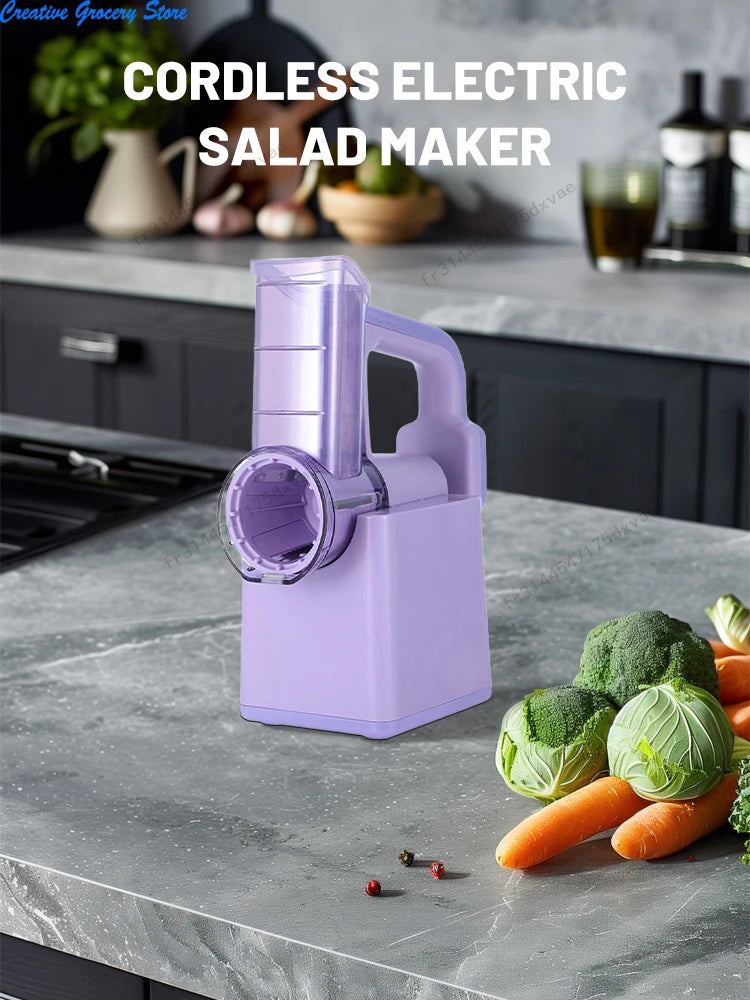 Multifunctional Electric Roller Vegetable Cutter Cheese Shredder Slicer Shredded Ice Cutter Kitchen Gadgets 【free shipping】