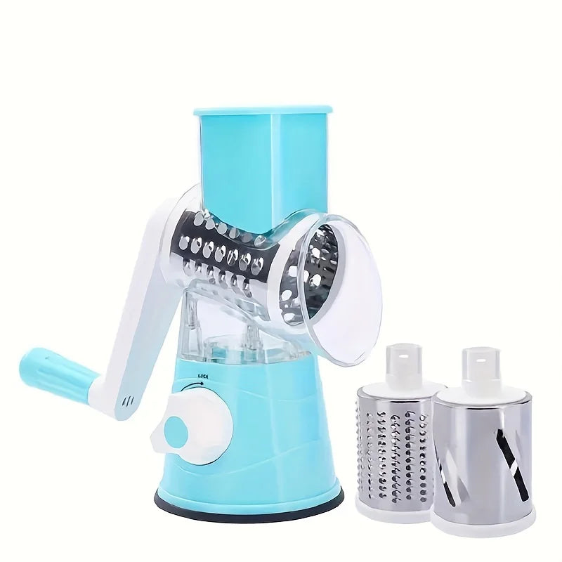 1pc Highly efficient and versatile Vegetable and Fruit Slicer Grater - benchtop drum cutter with drum design for fast, even shre 【free shipping】