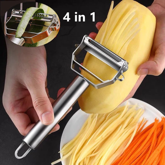Kitchen Vegetable Peeler Stainless Steel Melon Planer Double-Head Peeler Household Multiple-Function Fruit And Vegetable Peeler【free shipping】