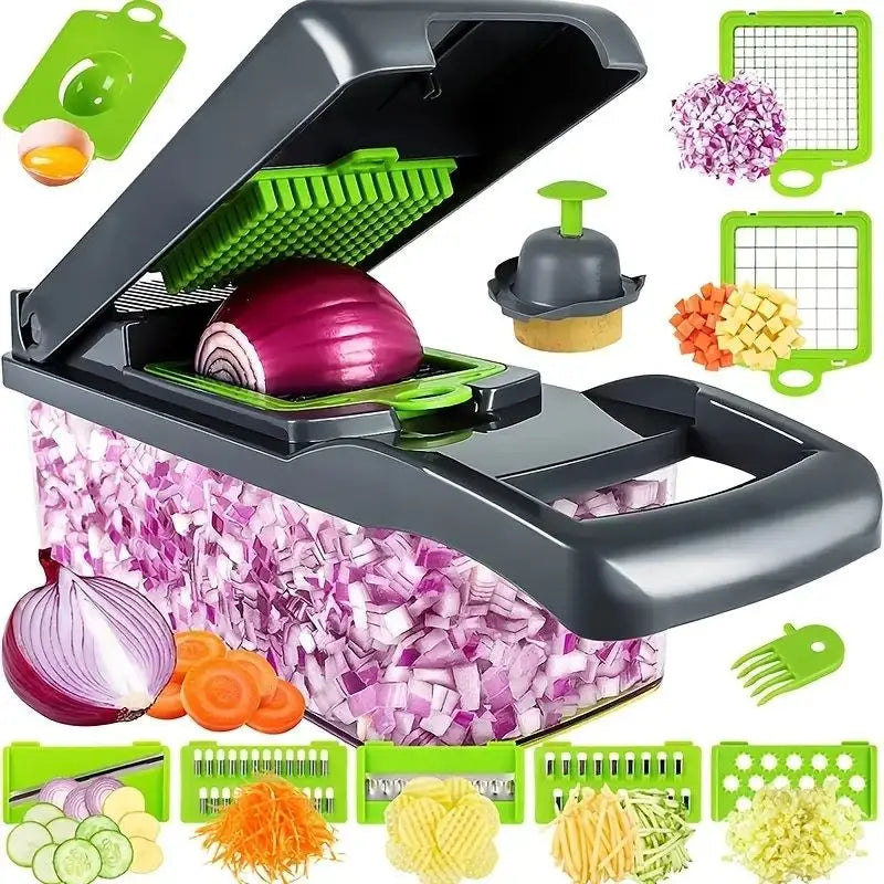 Multi-functional vegetable cutter, kitchen household, potato shreds, shredded and diced, radish grater, slicer 【free shipping】