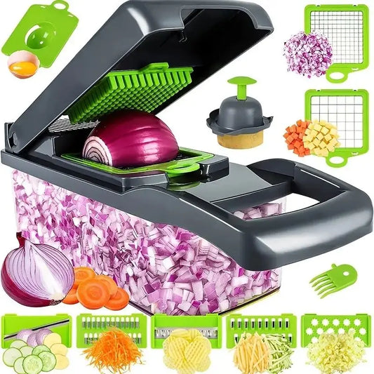 Multi-functional vegetable cutter, kitchen household, potato shreds, shredded and diced, radish grater, slicer 【free shipping】