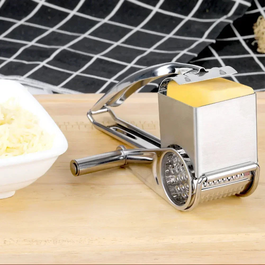 Rotary Cylinders Stainless Steel Cheese Grater Vegetable Cutter Slicer Shredder【free shipping】