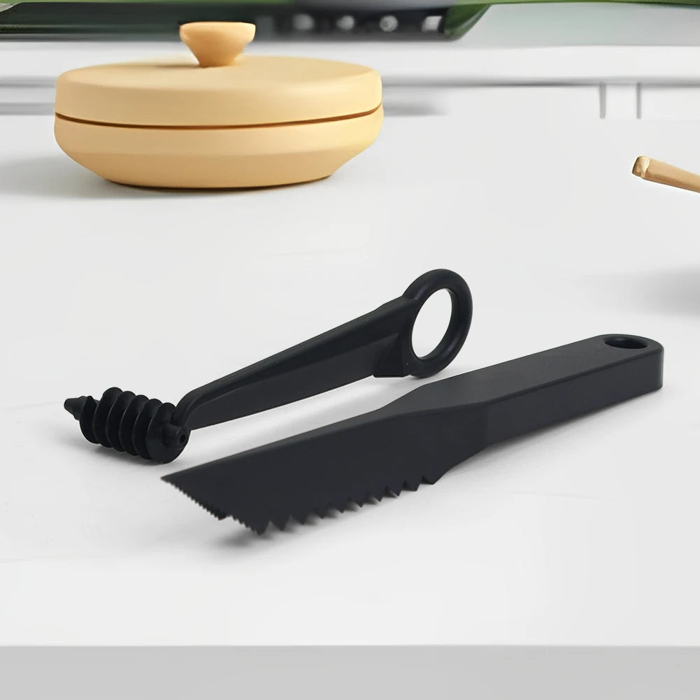 V & Spiral Shaped Multifunction Cutter Serrated Pattern Decorative Cutter Food Garnishing Knife Screw Peelers Decorative Fruit【free shipping】