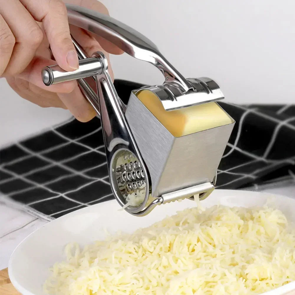 Rotary Cylinders Stainless Steel Cheese Grater Vegetable Cutter Slicer Shredder【free shipping】