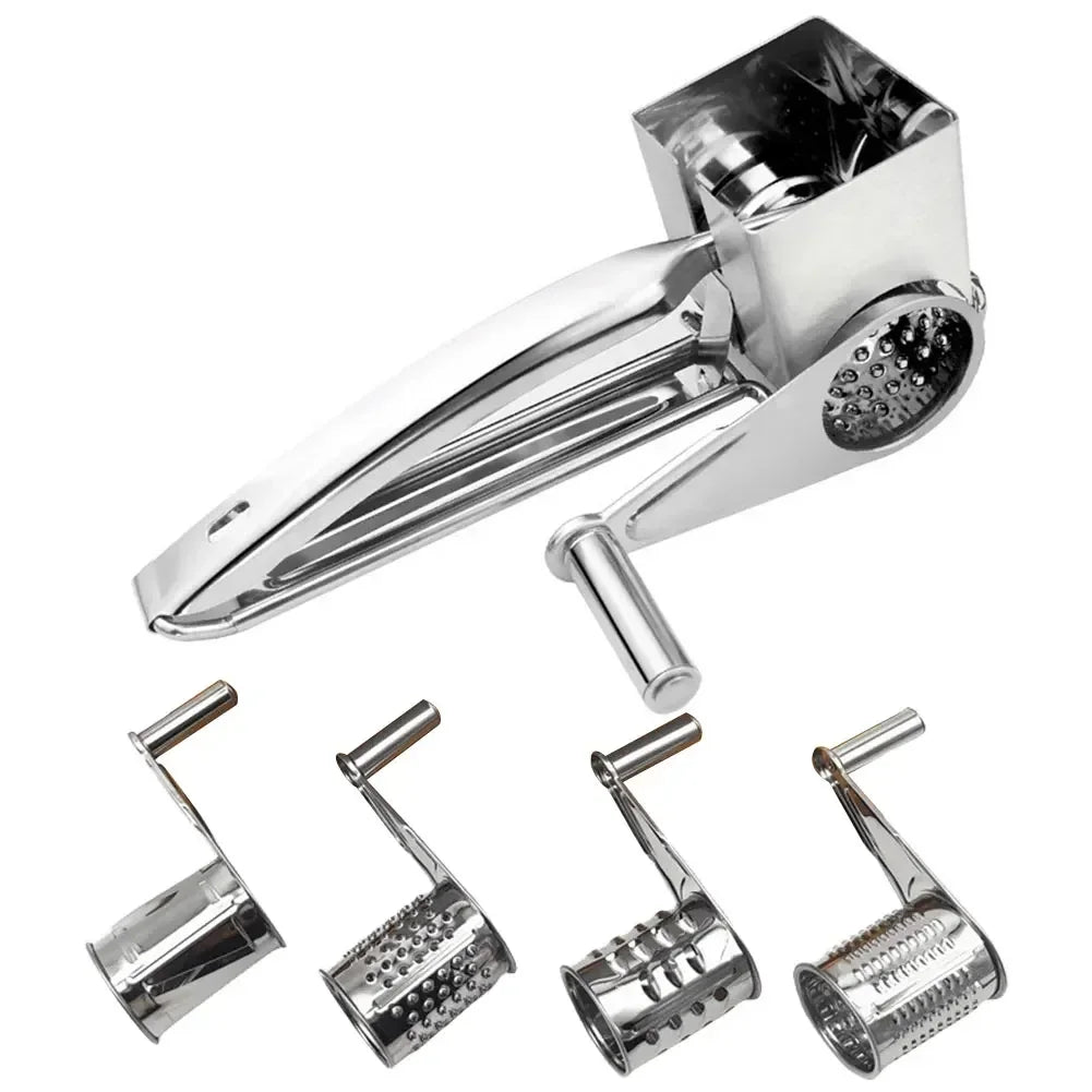 Rotary Cylinders Stainless Steel Cheese Grater Vegetable Cutter Slicer Shredder【free shipping】