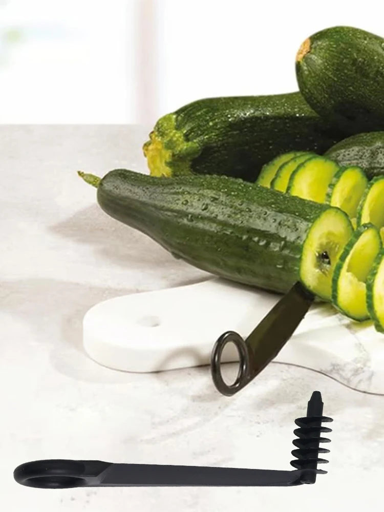 V & Spiral Shaped Multifunction Cutter Serrated Pattern Decorative Cutter Food Garnishing Knife Screw Peelers Decorative Fruit【free shipping】