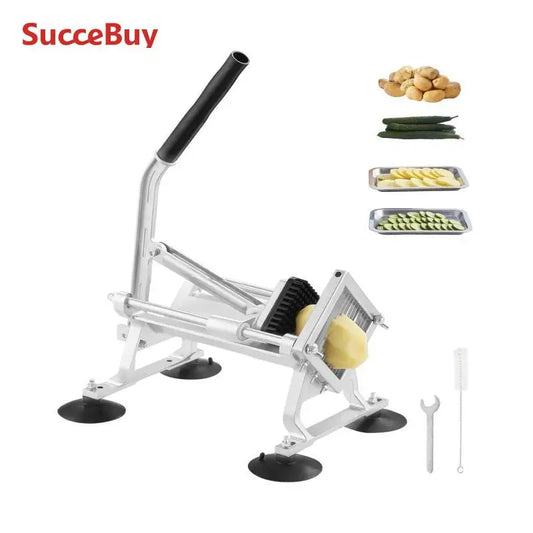 SucceBuy Commercial Vegetable Slicer 1/4 inch Stainless Steel and Aluminum Alloy for Radishes Onions Potatoes Lemons 【free shipping】