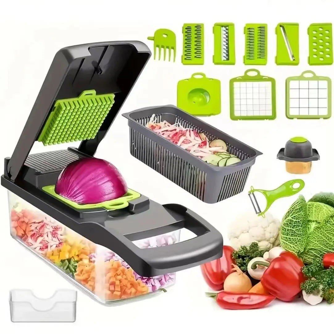 Multi-functional vegetable cutter, kitchen household, potato shreds, shredded and diced, radish grater, slicer 【free shipping】
