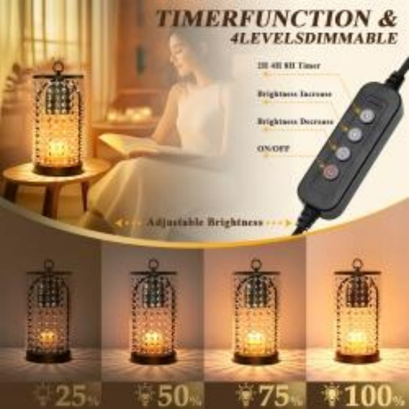 Modern Bedroom Home Candle Wax Melting Lamp With Timer Dimmer