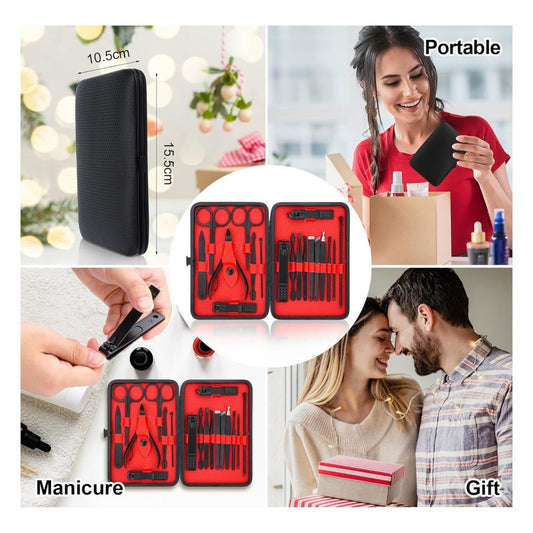 18-Piece Nail Clippers Trimming Tool Set Manicure Set Pedicure Kit Nail Clippers  Professional