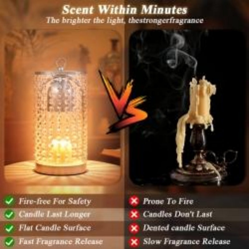 Modern Bedroom Home Candle Wax Melting Lamp With Timer Dimmer